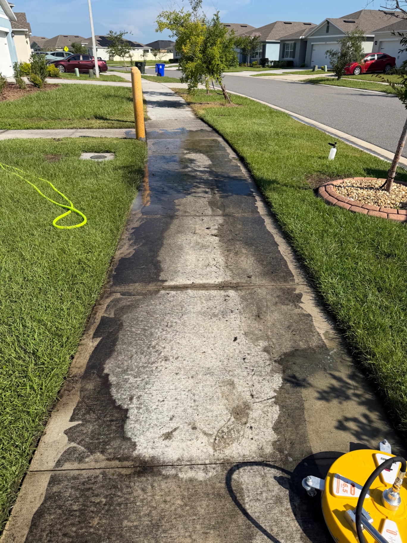 Before — sidewalk pressure washing in Lakeland, FL